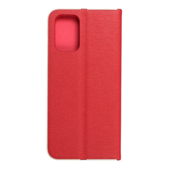Чехол с клапаном для Xiaomi Redmi NOTE 10 / 10S Luna Book Gold красный