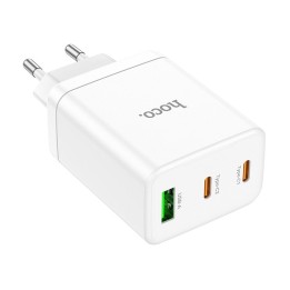 Сетевое зарядное устройство для телефона Hoco 2 x USB C + USB A QC3.0 PD 3A 35W N33 белое