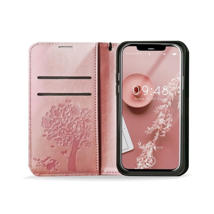 Flip case for Xiaomi Redmi NOTE 10 PRO Mezzo Book tree rose gold