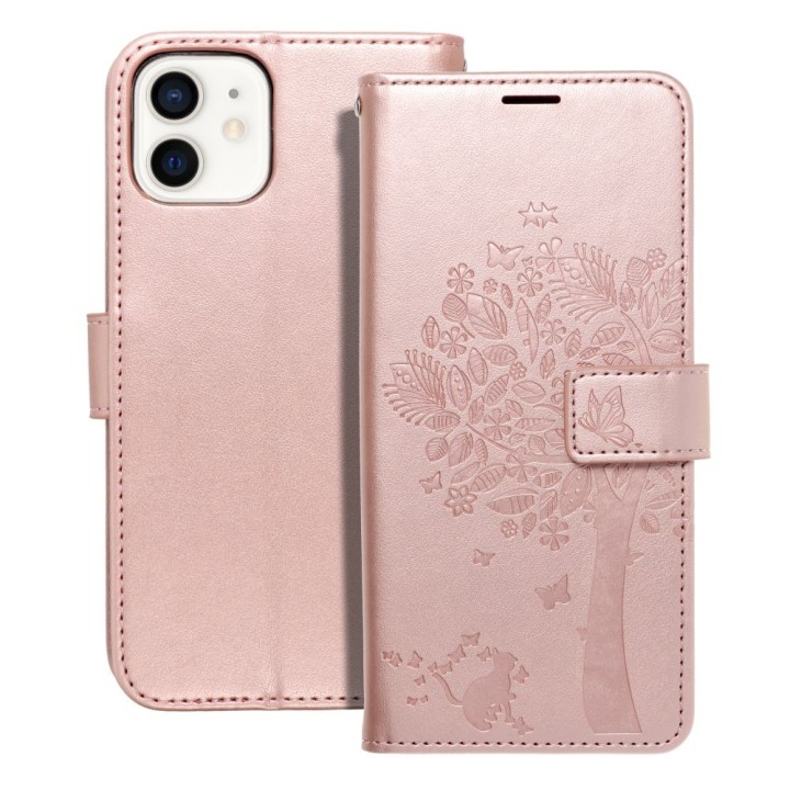 Flip case for iPhone 12 / 12 PRO Mezzo Book tree rose gold
