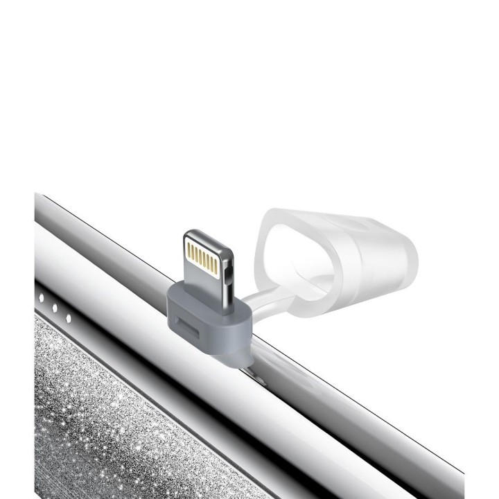 Повербанк Veger PlugOn (W0573P) PD QC3.0 2,4A 12W 5000 mAh із вбудованим роз’ємом Lightning сріблястий