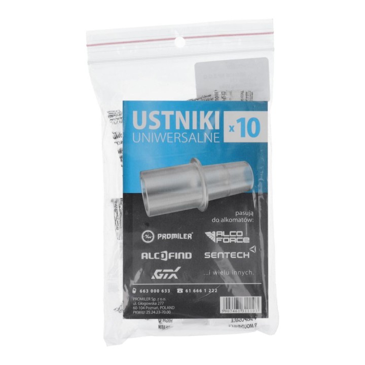 Universal mouthpieces with certification PZH (10 pieces per pack)