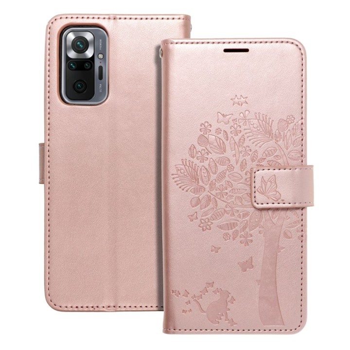 Flip case for Xiaomi Redmi NOTE 10 PRO Mezzo Book tree rose gold