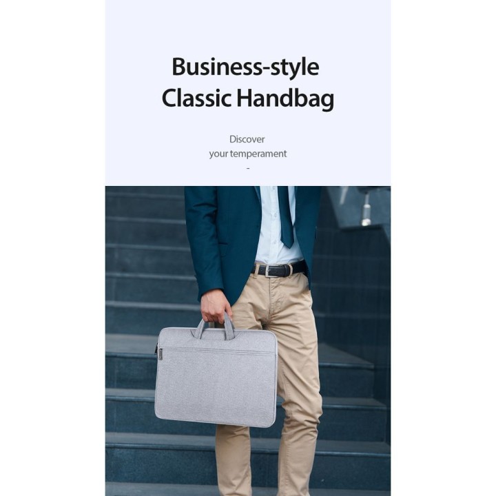 DUX DUCIS сумка LBTC для ноутбука 15.5-16" Horizontal Handbag світло-сіра