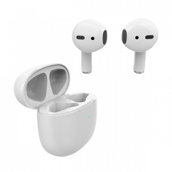 Wireless headphones in-ear Art TWS + docking station with connector Lightning AP-TW-B1 white