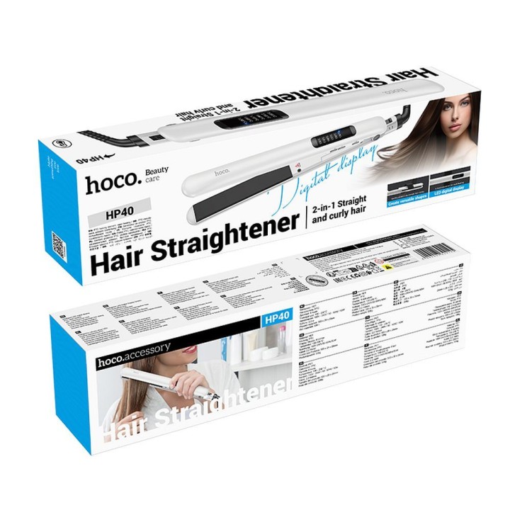 Hair straightener hair Hoco HP40 white