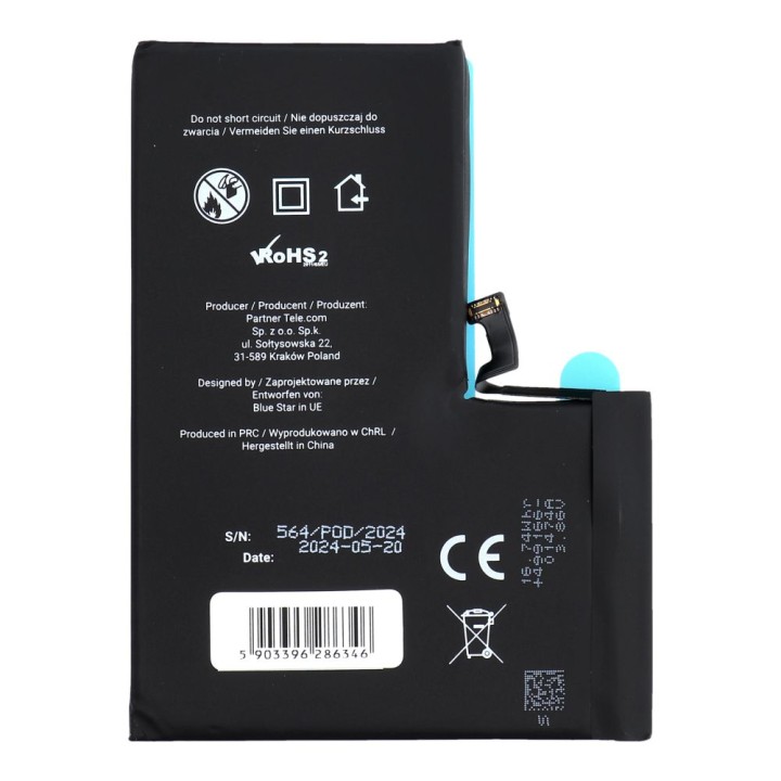 Battery for iPhone 14 PRO MAX 4323 mAh Blue Star HQ
