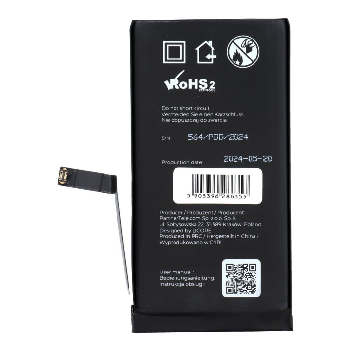 LICORE battery for IPHONE 14 3279 mAh