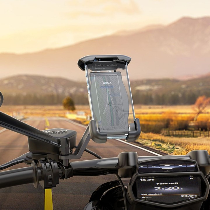 Motorcycle phone holder Hoco for mirror CA119 black