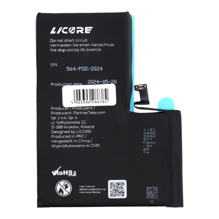 LICORE акумулятор для IPHONE 14 Pro Max 4323 mAh