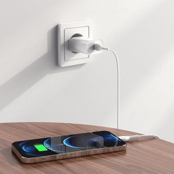 Ładowarka sieciowa do telefonu Hoco USB C PD 20W N14 biała