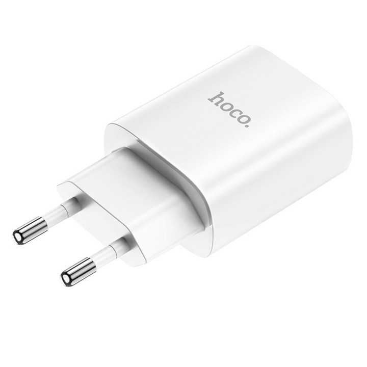 Мережевий зарядний пристрій для телефону Hoco USB C PD 20W N14 білий