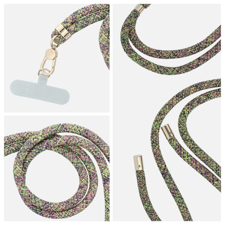Phone lanyard, phone charm - SWING (8mm) with adjustable length / cord length 165cm (max 82,5cm loop length) / for