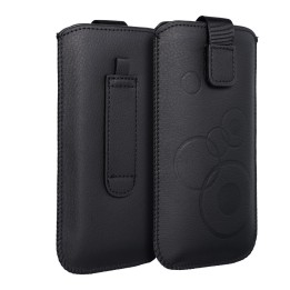 Case slide-in for phone slide-in pouch for iPhone 13 / 13 PRO / 14 / 14 PRO / 15 / 15 PRO / Samsung S24 Deko black