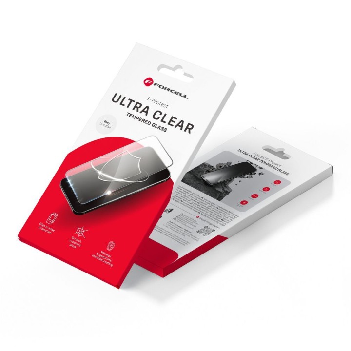 Szkło hartowane do iPhone X / XS / 11 PRO Forcell Ultra Clear Glass czarne