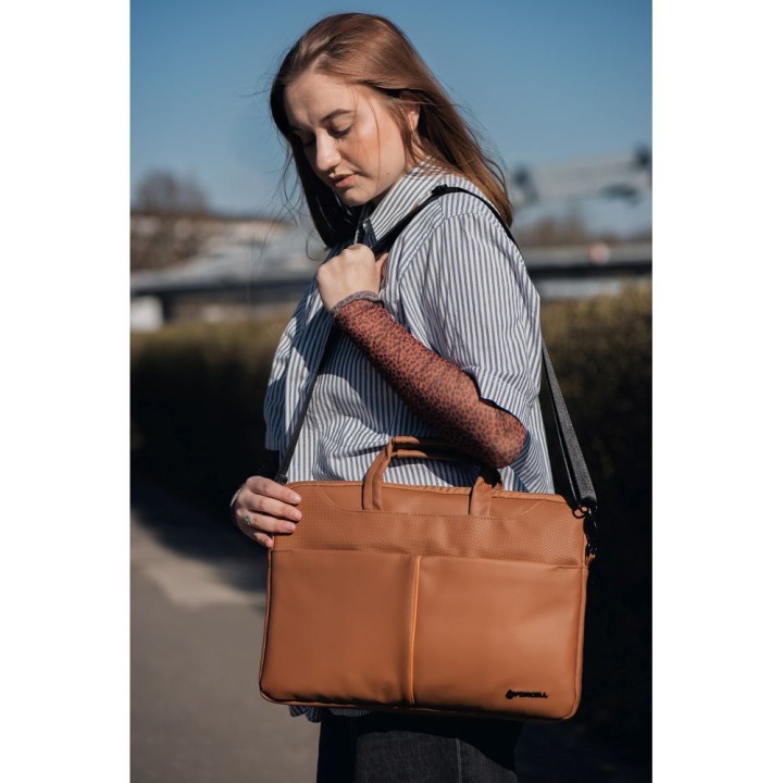 Сумка для ноутбука 15,6" Forcell F-Protect URBAN STYLE коричневая
