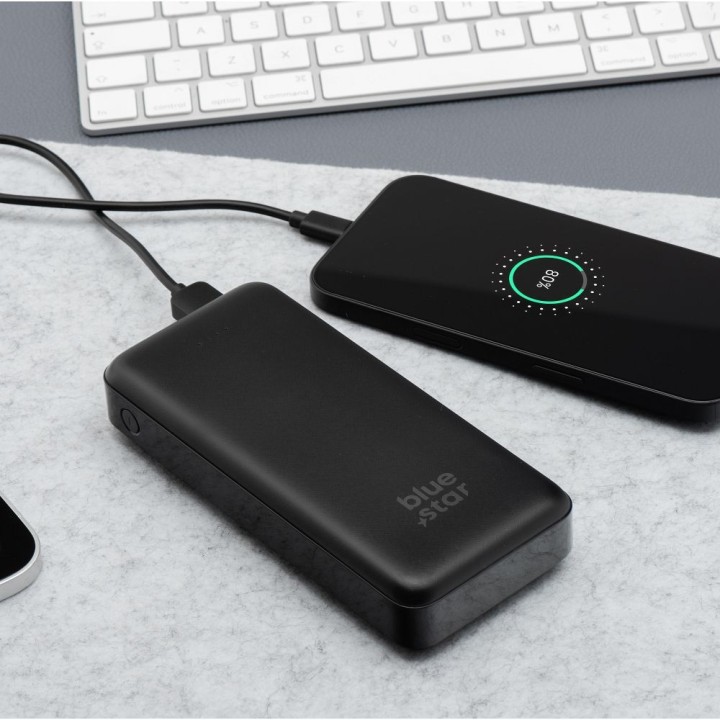 Повербанк Blue Star W2015 2.1A 20000 mAh чорний