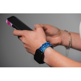 Pasek do Apple Watch Forcell F-Design FA04 zatrzask żywiczny marmurkowy 38 / 40 / 41 mm niebieski