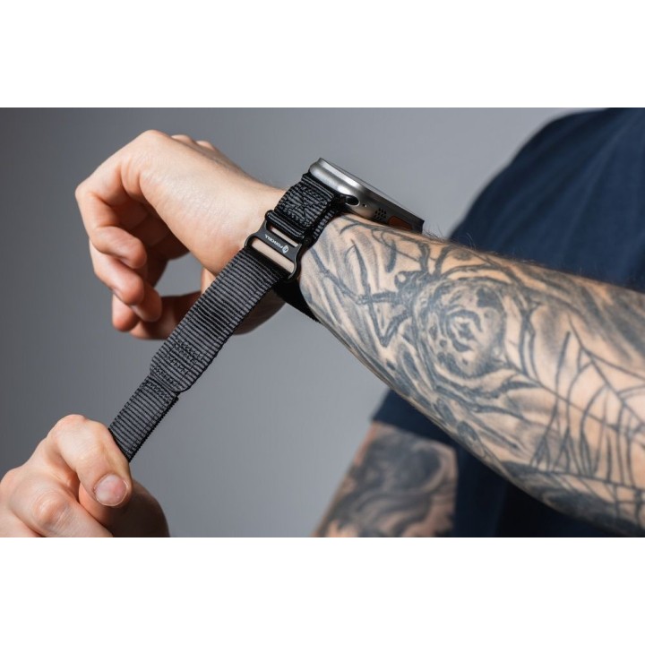 Strap for Apple Watch Forcell F-Design FA05 velcro nylon 42 / 44 / 45 / 49 mm black