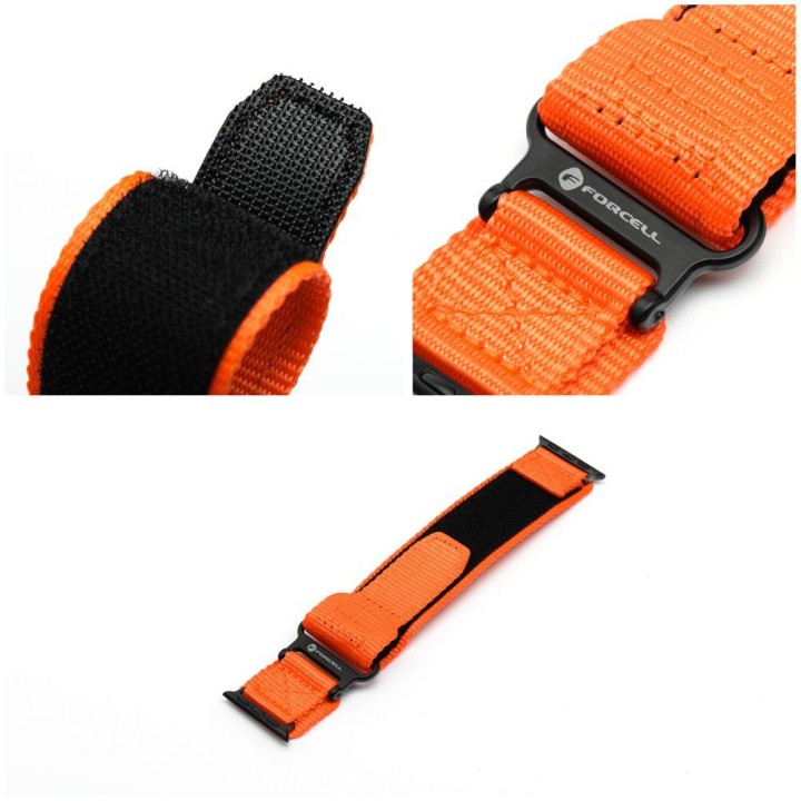 Strap for Apple Watch Forcell F-Design FA05 hook-and-loop, nylon 38 / 40 / 41 mm orange
