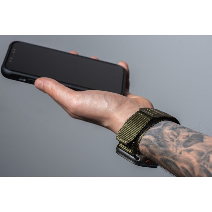 Strap for Apple Watch Forcell F-Design FA05 hook-and-loop, nylon 38 / 40 / 41 mm green