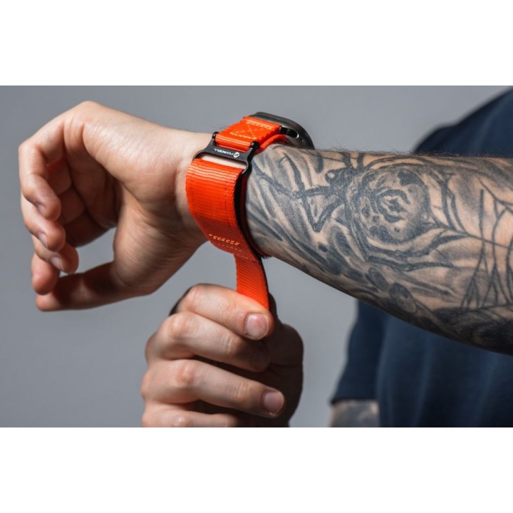 Strap for Apple Watch Forcell F-Design FA05 hook-and-loop, nylon 42 / 44 / 45 / 49 mm orange