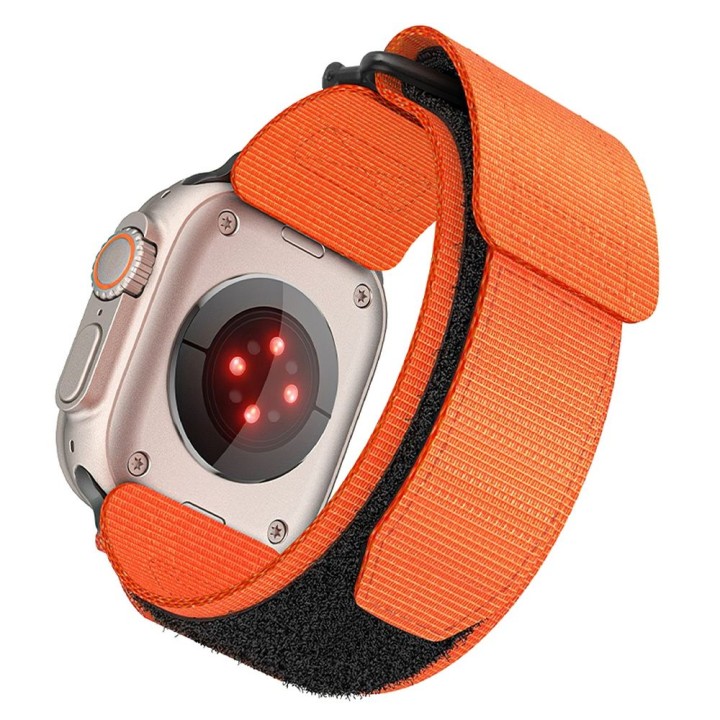 Strap for Apple Watch Forcell F-Design FA05 hook-and-loop, nylon 42 / 44 / 45 / 49 mm orange