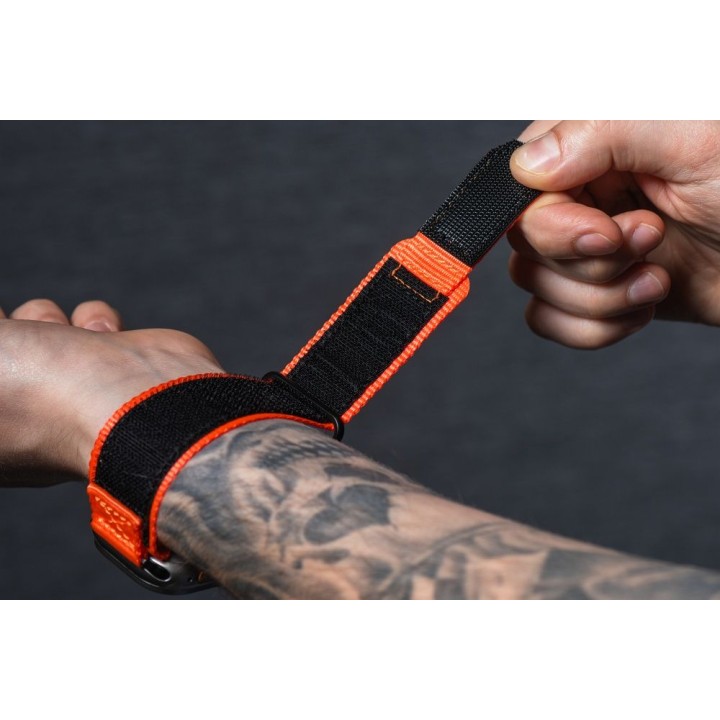 Ремешок для Apple Watch Forcell F-Design FA05 на липучке, нейлоновый 42 / 44 / 45 / 49 mm оранжевый