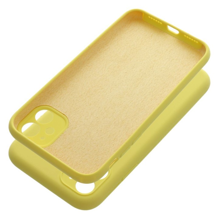 Case for iPhone 11 Silicone 2mm (camera protection) yellow