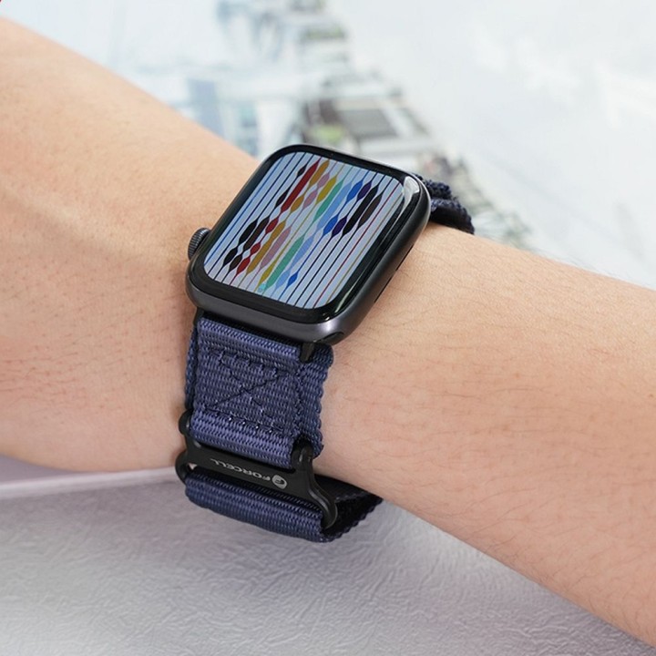 Strap for Apple Watch Forcell F-Design FA05 velcro nylon 38 / 40 / 41 mm blue