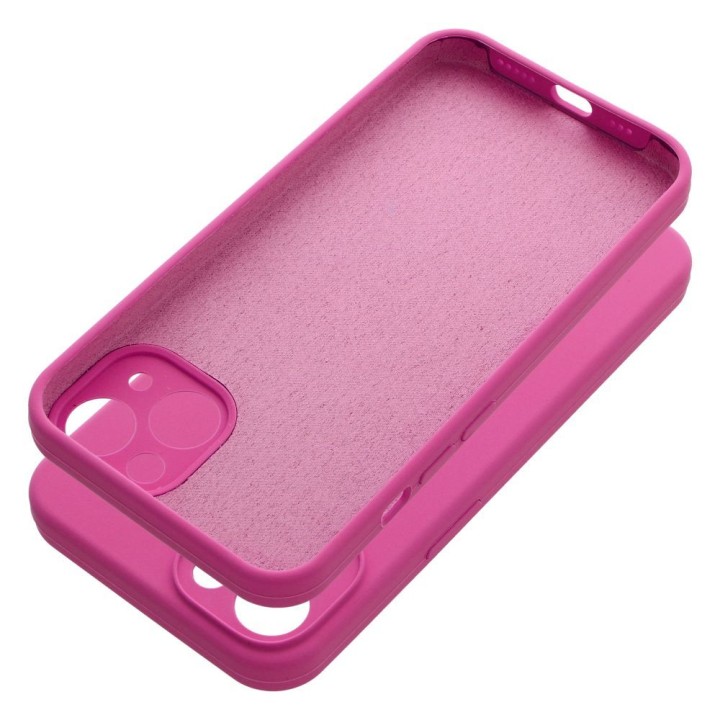 Чохол для iPhone 13 Silicone 2mm (camera protection) рожевий