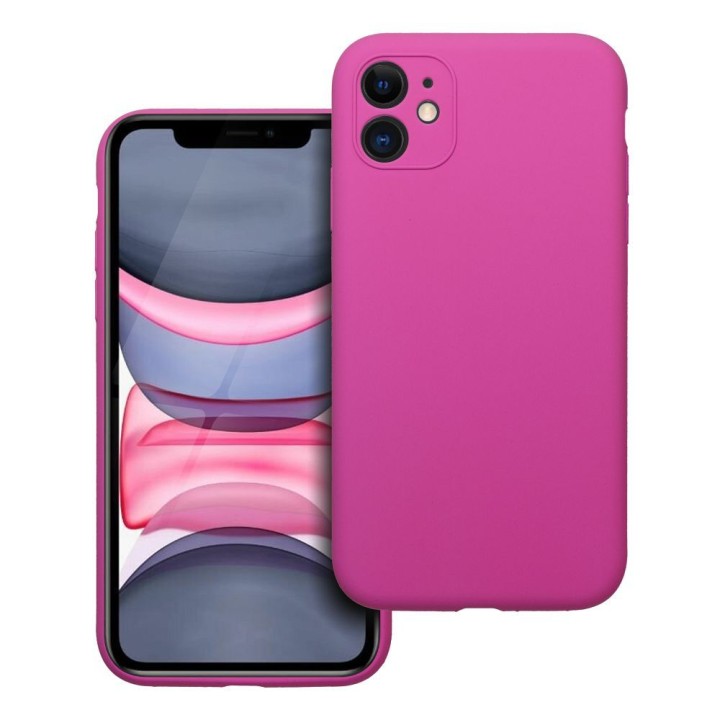 Чохол для iPhone 11 Silicone 2mm (camera protection) рожевий