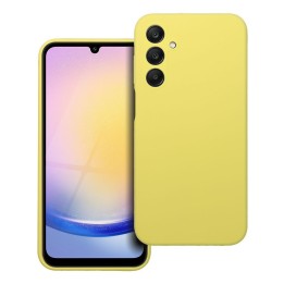 Etui na Samsung A25 5G Silicone 2mm (camera protection) zółte