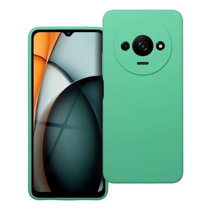 Чохол для Xiaomi Redmi A3 4G Silicone 2mm (camera protection) м’ятний