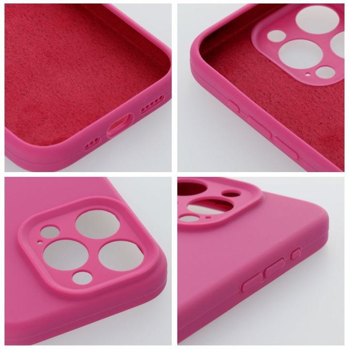 Чохол для iPhone 13 Silicone 2mm (camera protection) рожевий