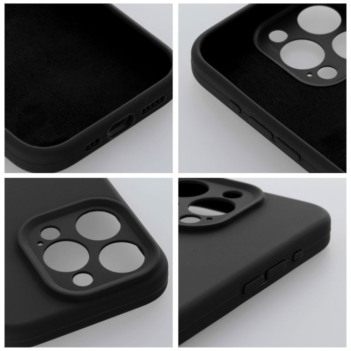 Чохол для iPhone 12 Silicone 2mm (camera protection) чорний