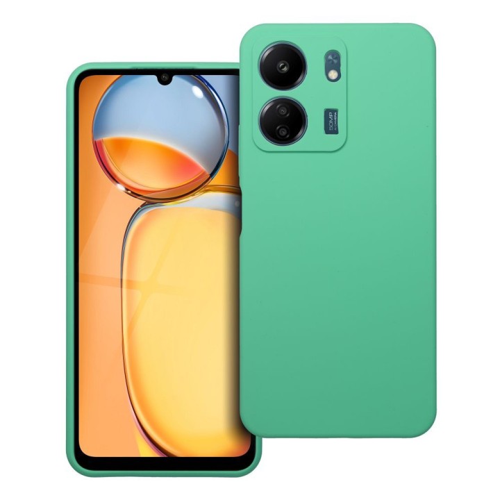 Case for Xiaomi Redmi 13C Silicone 2mm (camera protection) mint