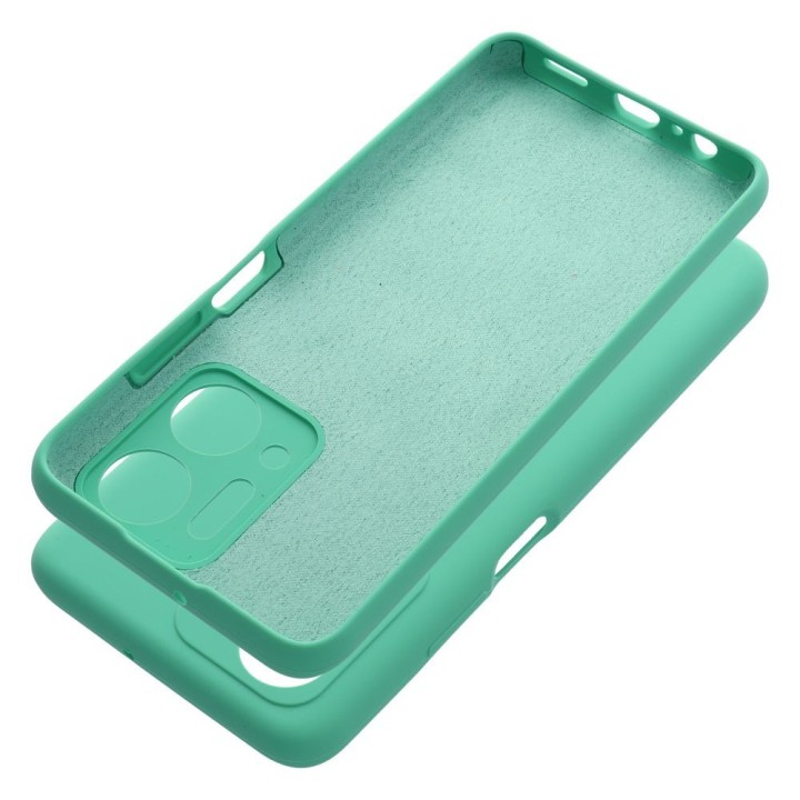 Чехол для Honor X7A Silicone 2mm (camera protection) мятный