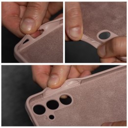 Чохол для Honor X7A Silicone 2mm (camera protection) пудрово-рожевий