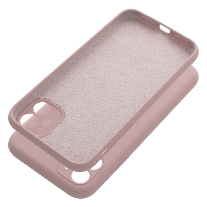 Case for iPhone 11 Silicone 2mm (camera protection) powder pink