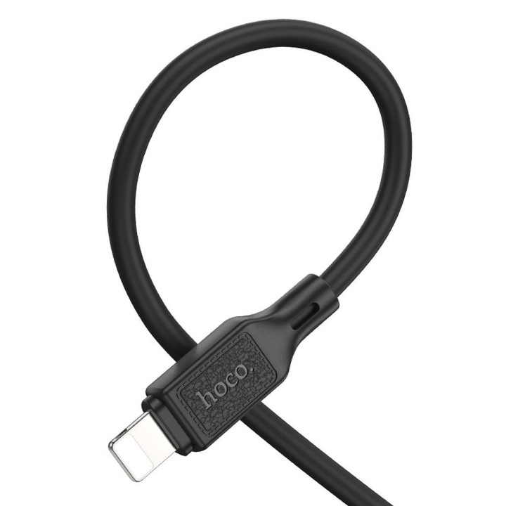 Кабель USB-C – Lightning Hoco PD 20W 1 m X90 чорний