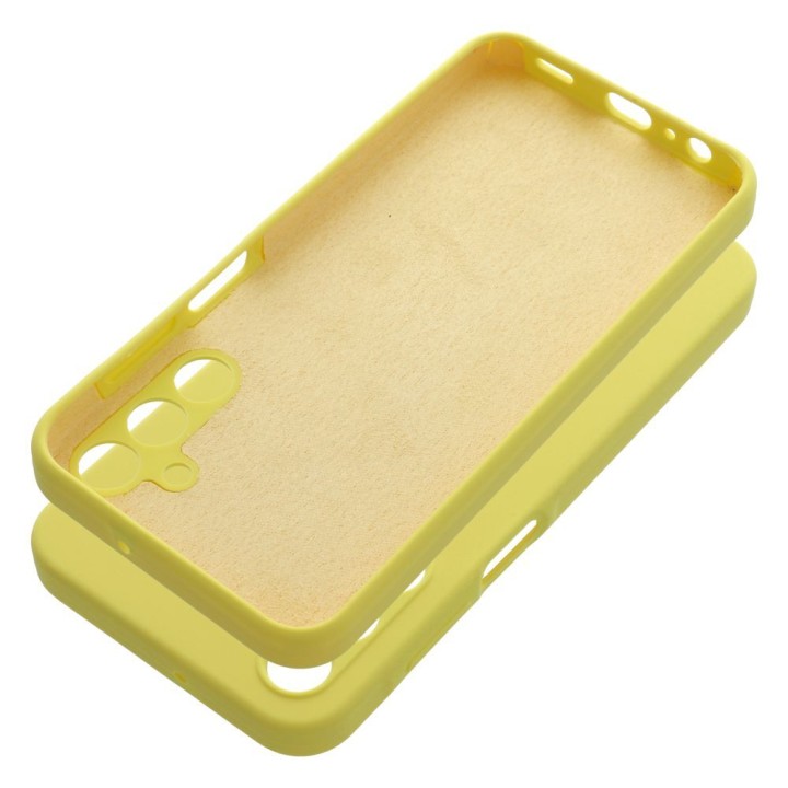 Case for Samsung A15 5G / A15 4G Silicone 2mm (camera protection) yellow
