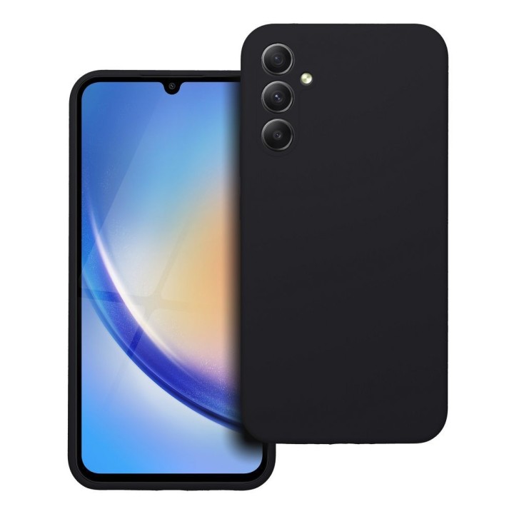Чехол для Samsung A34 5G Silicone 2mm (camera protection) черный