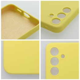 Case for Samsung A55 5G Silicone 2mm (camera protection) yellow