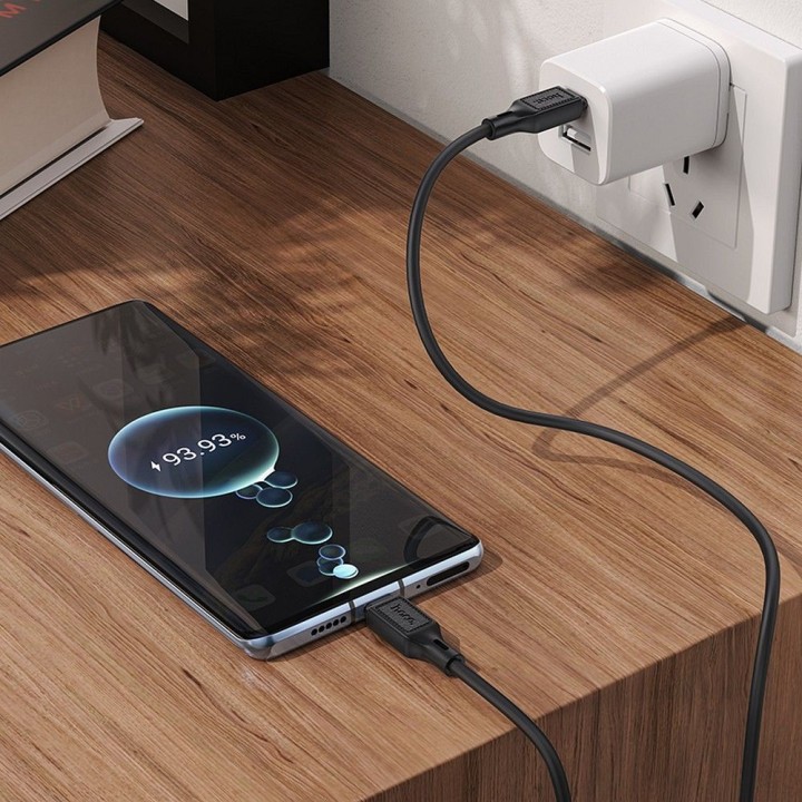 Кабель USB-C – USB-C Hoco 3A 60W 1 m X90 черный