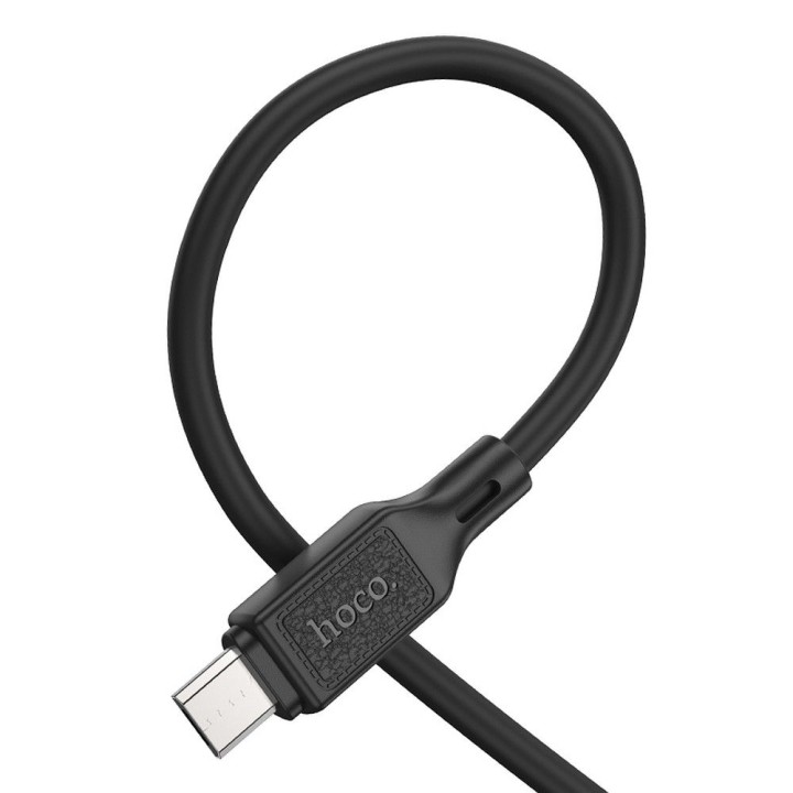 Кабель USB A для Micro USB Hoco 2,4A 1 m X90 чорний