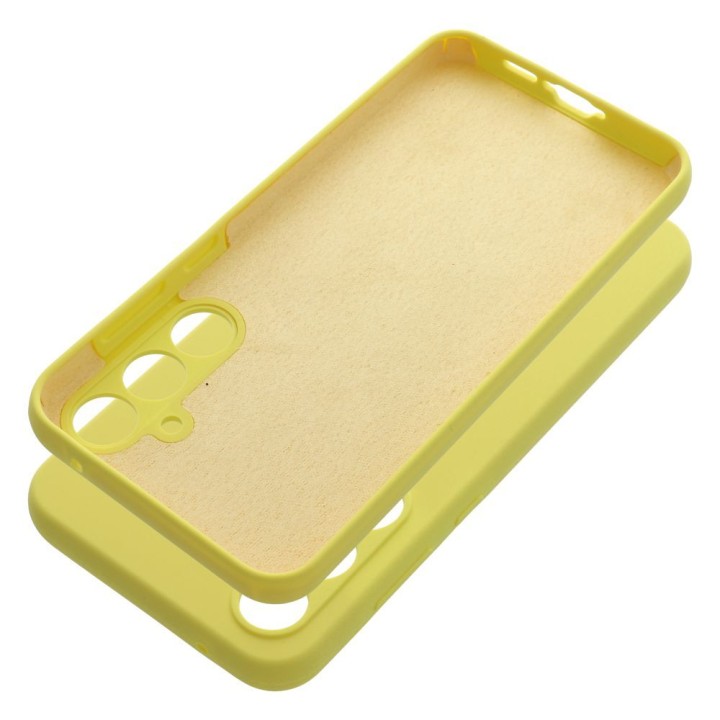 Case for Samsung A55 5G Silicone 2mm (camera protection) yellow