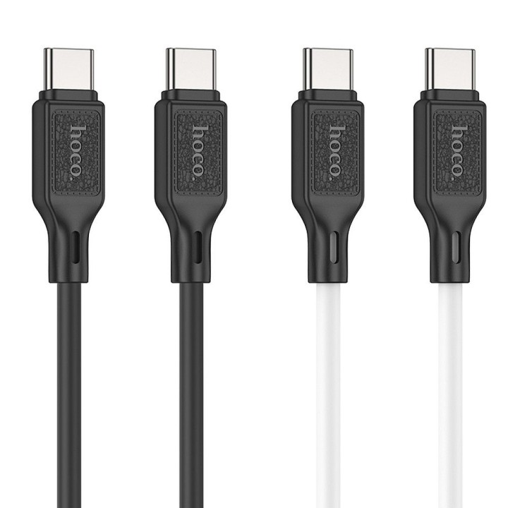Kabel USB C do USB C Hoco 3A 60W 1 m X90 czarny