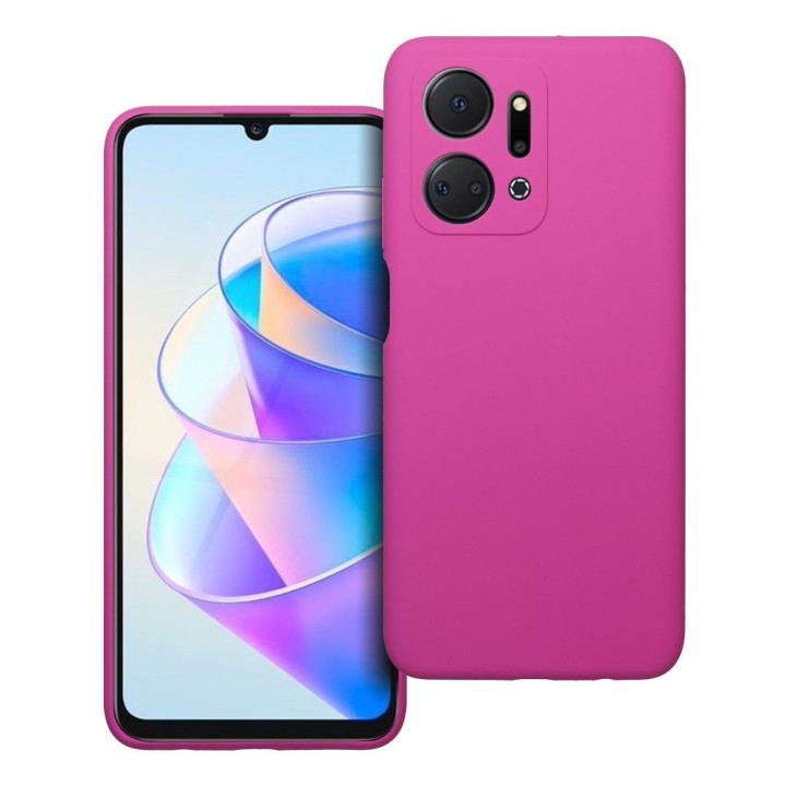 Etui na Honor X7A Silicone 2mm (camera protection) różowe