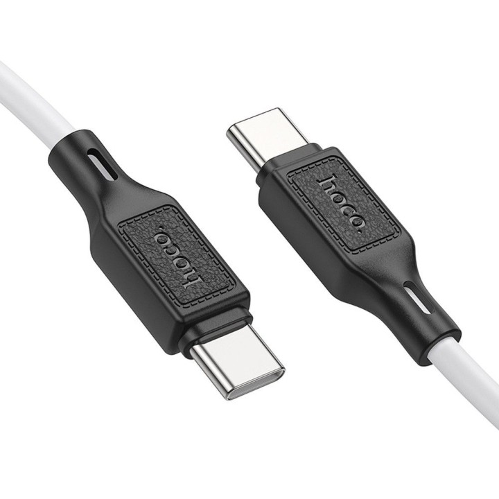 Cable USB C to USB C Hoco 3A 60W 1 m X90 white